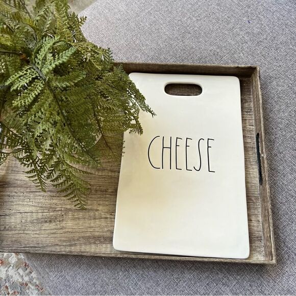 Rae Dunn Artisan Collection Cheese Serving Tray Charcuterie Platter Ceramic - Picture 4 of 6